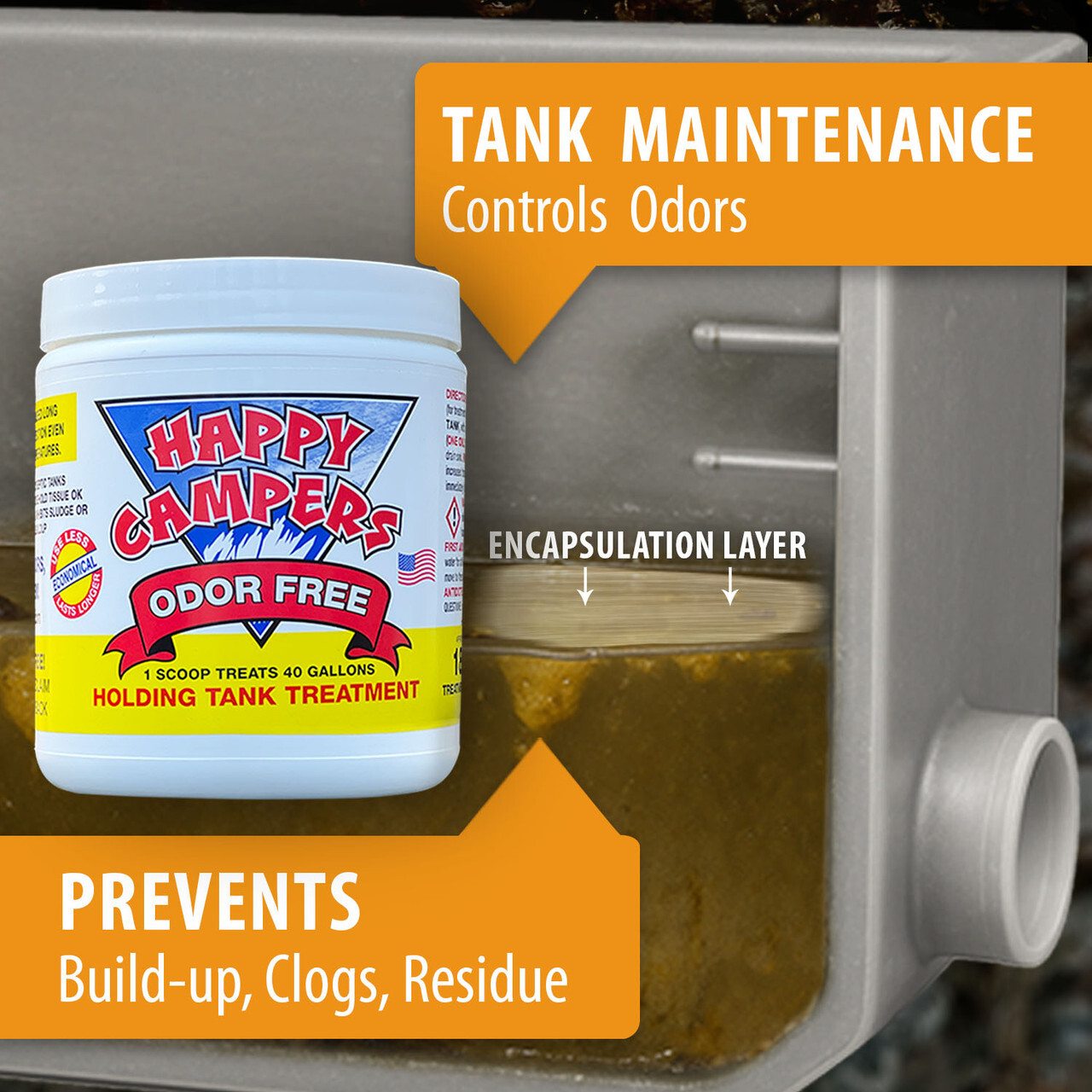 Happy Campers RV Holding Tank Treatment 18-Pack