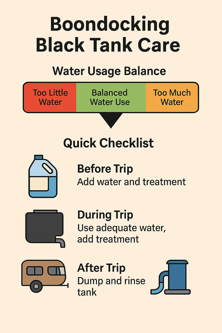 Boondocking Black Tank Water Guide