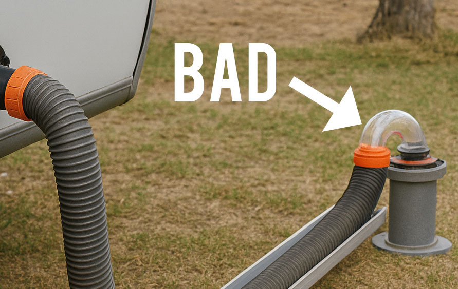 hated rv uphill sewer hose connection hated rv uphill sewer hose connection