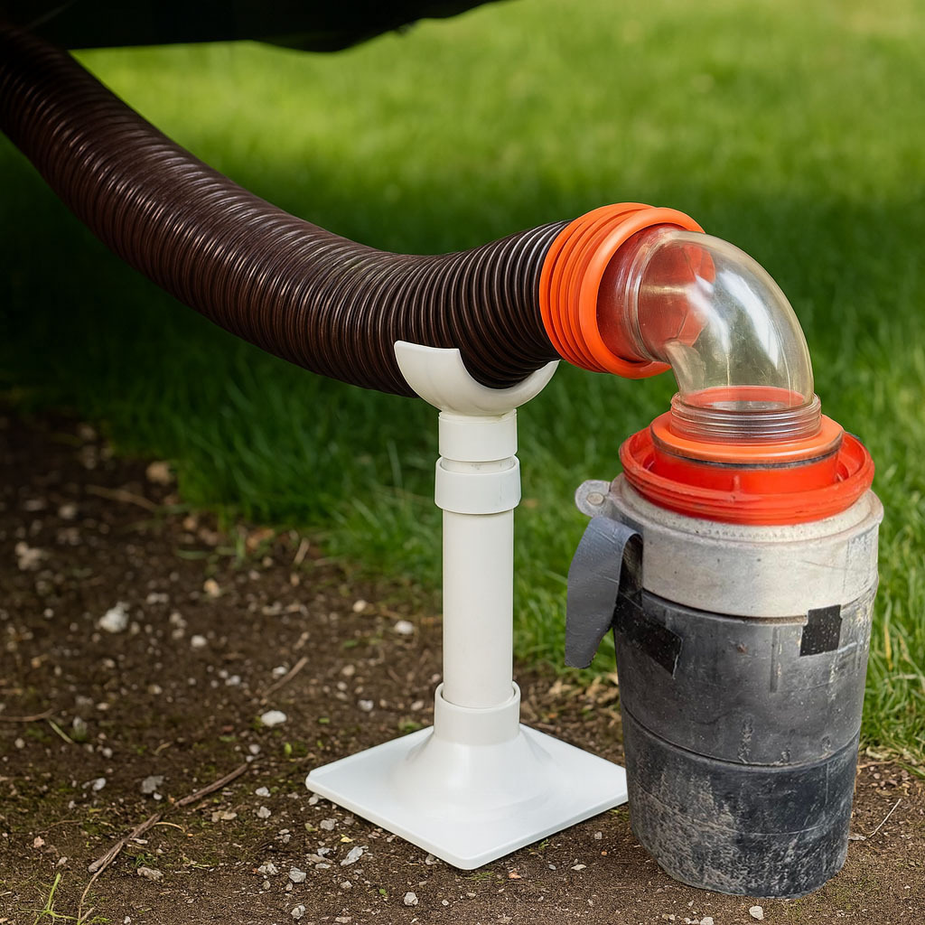 RV DIY PVC Sewer Hose Supports RV DIY PVC Sewer Hose Supports