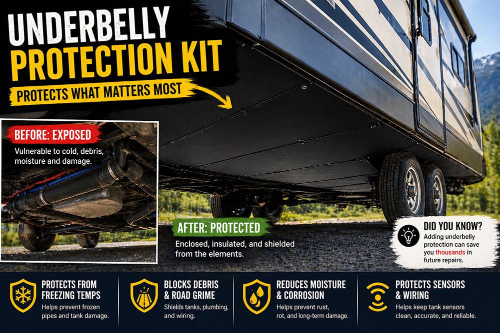 RV underbelly protection kit