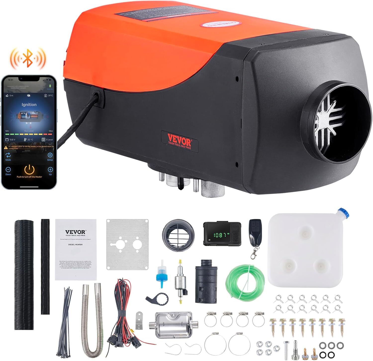 VEVOR Diesel Air Heater 12V 8KW