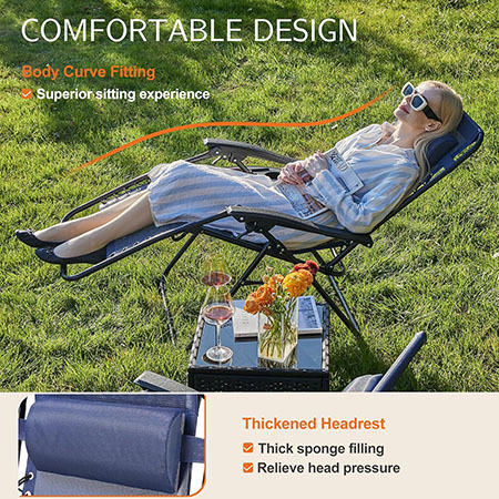 Zero gravity camping chair